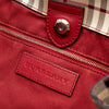 Burberry Small Leather Trimmed Haymarket Check Coated Canvas Canterbury Tote Secondhand