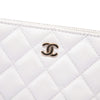Chanel CC Quilted Caviar Double Zip Clutch With Chain Secondhand