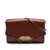 Burberry Leather and House Check Canvas Bridle Abbott Crossbody Secondhand