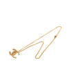 Chanel CC Gold Plated Studded Pendant Necklace Secondhand