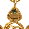 Chanel CC Gold Plated Cabochon Enamel Pendant Necklace Secondhand