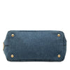 Prada Small Denim Canapa Logo Satchel Secondhand