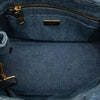 Prada Small Denim Canapa Logo Satchel Secondhand