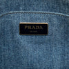 Prada Small Denim Canapa Logo Tote Secondhand