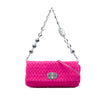 Miu Miu Matelasse Nylon Crystal Chain Satchel Secondhand