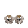 Chanel CC Brass Enamel Camellia Clip On Earrings Secondhand