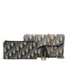 Dior Oblique Canvas Saddle Wallet On Chain Secondhand