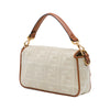 Fendi Zucca Embroidered Canvas Baguette Satchel Secondhand