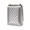 Chanel Quilted Metallic Goatskin North South Boy Flap Secondhand