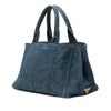 Prada Denim Canapa Logo Tote Secondhand