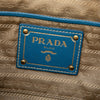 Prada Saffiano Trimmed Canvas Canapa Logo Double Zip Satchel Secondhand