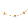 Louis Vuitton Gold Plated Flower Full Necklace Secondhand