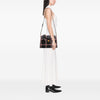 Miu Miu Printed Goatskin Madras Top Handle Bag Secondhand