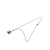 Chanel CC Plated Brass Spike Pendant Necklace Secondhand