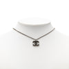 Secondhand Chanel CC Plated Brass Spike Pendant Necklace