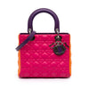 Dior Medium Tricolor Lambskin Cannage Lady Dior Secondhand
