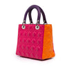 Dior Medium Tricolor Lambskin Cannage Lady Dior Secondhand