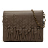 Bottega Veneta Nappa Intrecciato Fringe Wallet on Chain Secondhand