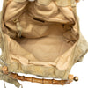 Secondhand Miu Miu Laser Cut Suede Bamboo Top Handle Bag