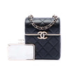 Chanel Small Quilted Lambskin Box With Chain Secondhand