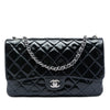 Chanel Jumbo Quilted Patent 3 Compartment Flap Secondhand