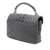 Saint Laurent Medium Chevron Sheepskin Monogram College Satchel Secondhand