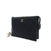 Secondhand Chanel CC Quilted Lambskin Coco Charms Chain Wristlet Pouch