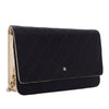 Secondhand Chanel Bicolor Satin Diamond Stitch Wallet On Chain