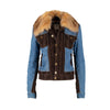 Secondhand Dolce & Gabbana Denim Jacket With Fur Collar