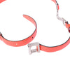 Secondhand Gucci Orange Patent Leather Horsebit Chain Belt 