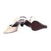 second hand Prada Fall/Winter 2000 Ivory Leather Pointed-Toe Slingback Pumps