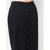 Secondhand Chanel Dark Blue Long Skirt - '90s