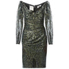 Ungaro Black and Gold Sequined Dress - '90s Second hand