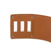 Hermès Epsom and Palladium Plated Kelly Dog Cuff Bracelet Secondhand