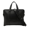 Secondhand Ferragamo Gancini Embossed Leather Trimmed Business Bag