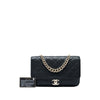 Chanel Large CC Quilted Caviar Studded Single Flap Secondhand