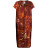 Romeo Gigli Rust Silk Dress - '90s Second hand