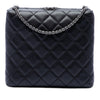 Chanel CC Quilted Lambskin Kiss Lock Minaudiere Chain Crossbody Secondhand