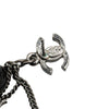 Secondhand Chanel Silver CC Chain Drop Push Back Earrings