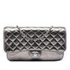 Chanel Medium Metallic Crackled Calfskin Clams Pocket Flap Secondhand