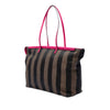 Fendi Medium Pequin Canvas Roll Tote Secondhand