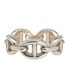 Hermès Sterling Silver Chaine d'Ancre Enchainee Ring Secondhand