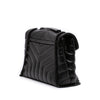 Saint Laurent Small Matelasse Calfskin Monogram Monochrome LouLou Shoulder Bag Secondhand
