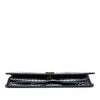Secondhand Saint Laurent Croc Embossed Leather Cassandre Phone Holder
