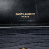 Secondhand Saint Laurent Croc Embossed Leather Cassandre Phone Holder