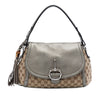 Secondhand Gucci Medium GG Canvas Techno Horsebit Satchel