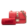 Valentino Mini Leather Rockstud Glam Lock Crossbody Secondhand