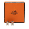 Secondhand Hermès Palladium Plated Cage dH Cube Push Back Earrings