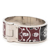 Hermès Wide Enamel Tropical Club Flacons Bandana Hinged Bangle 60 Secondhand