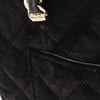 Chanel Quilted Velvet Coco Clutch With Chain Secondhand